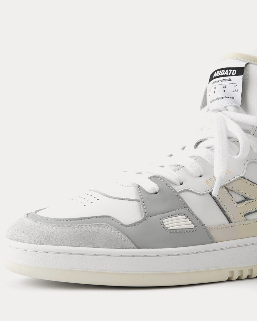 A-Dice Hi White / Beige / Grey High Top Sneakers