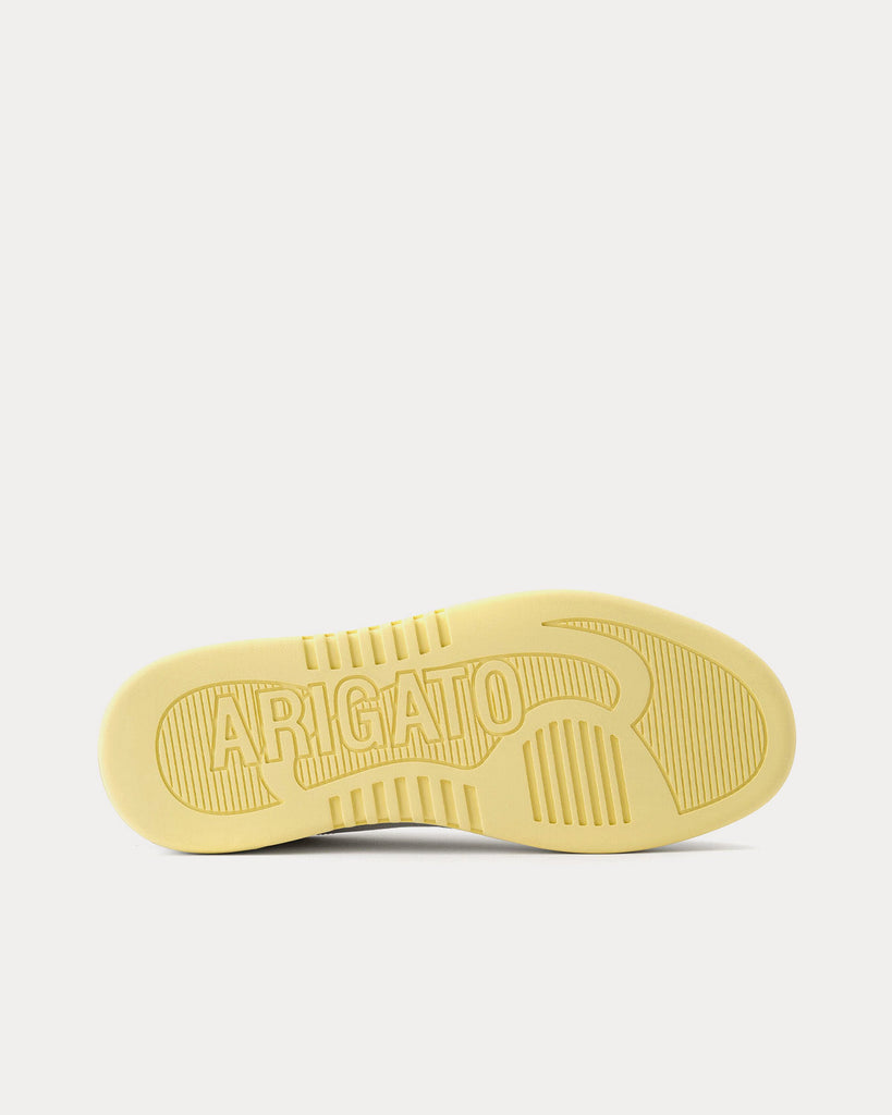 A-Dice Lo White / Pale Yellow Low Top Sneakers