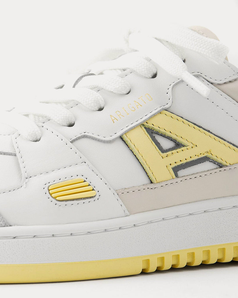 A-Dice Lo White / Pale Yellow Low Top Sneakers
