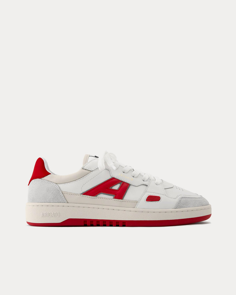 A-Dice Lo White / Red Low Top Sneakers