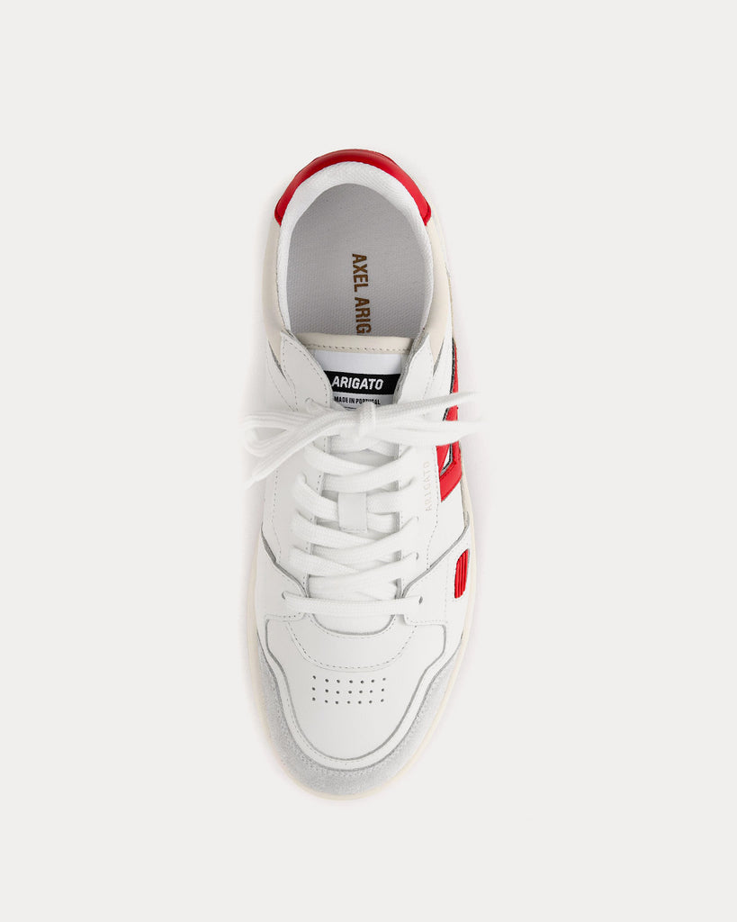 A-Dice Lo White / Red Low Top Sneakers