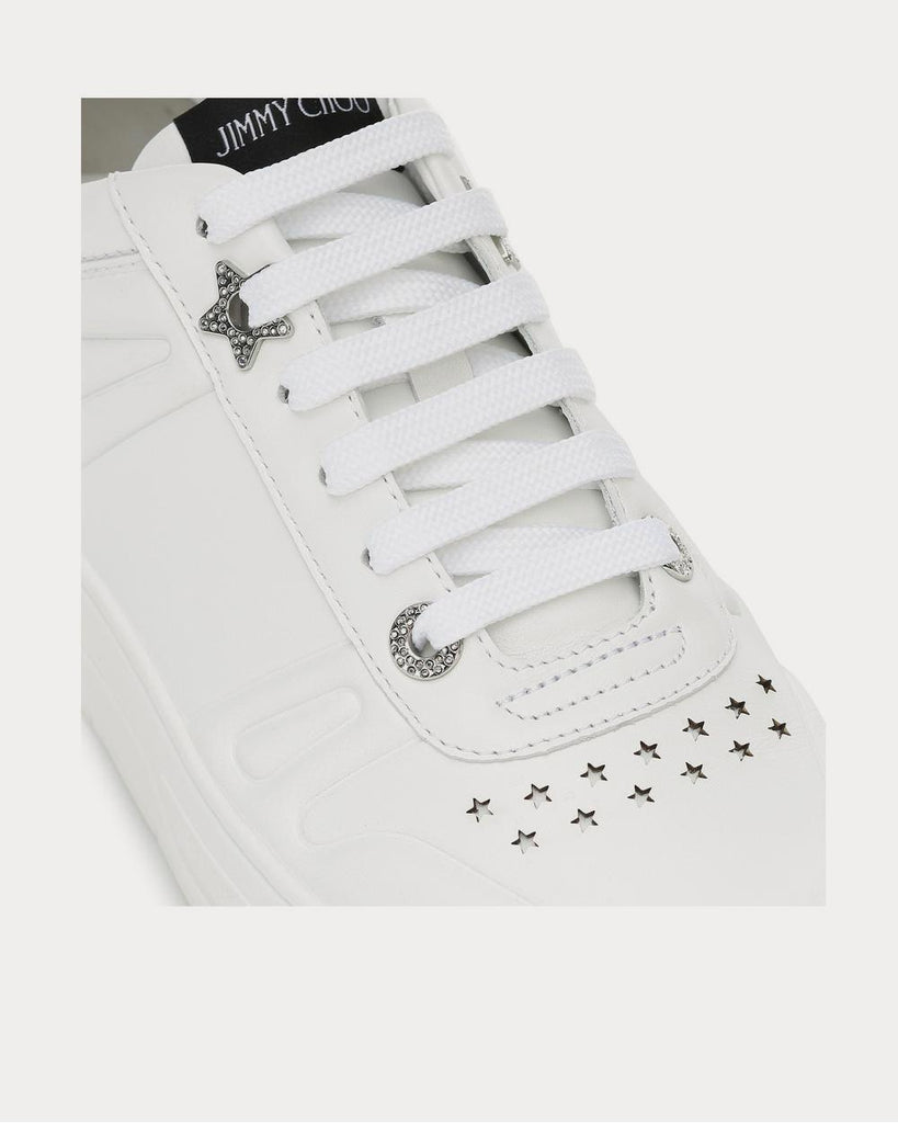 Hawaii/F leather X White Low Top Sneakers