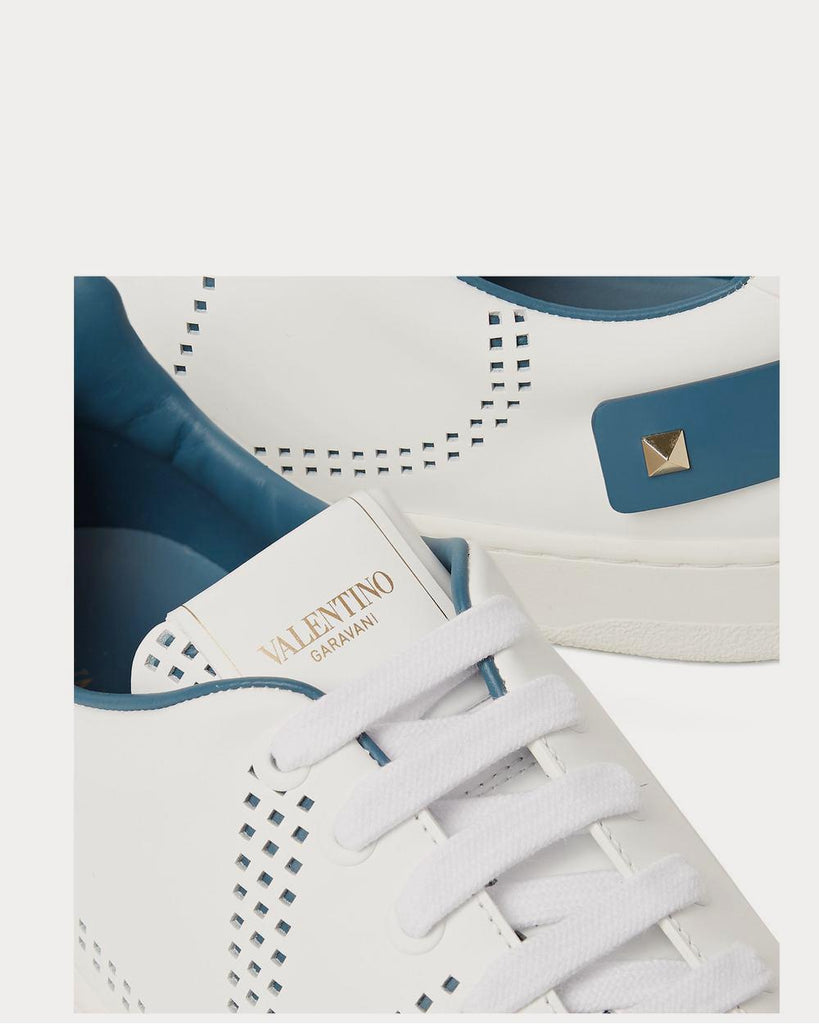Backnet Perforated Leather White low top sneakers