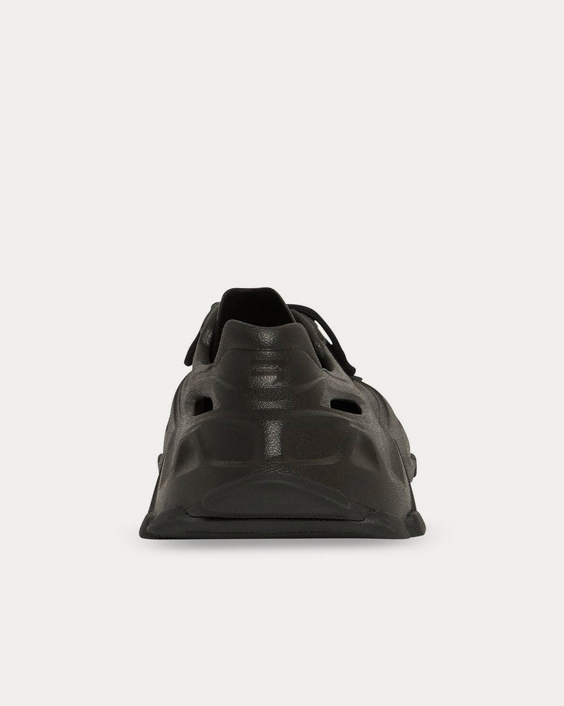 HD Lace-Up Rubber Black Low Top Sneakers