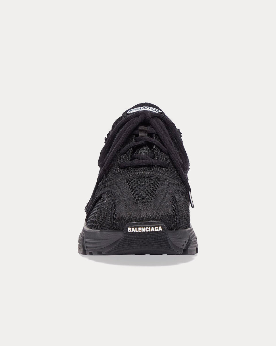 Balenciaga Cities Series Phantom Monocolor Fabric Mesh Black Low Top Sneakers