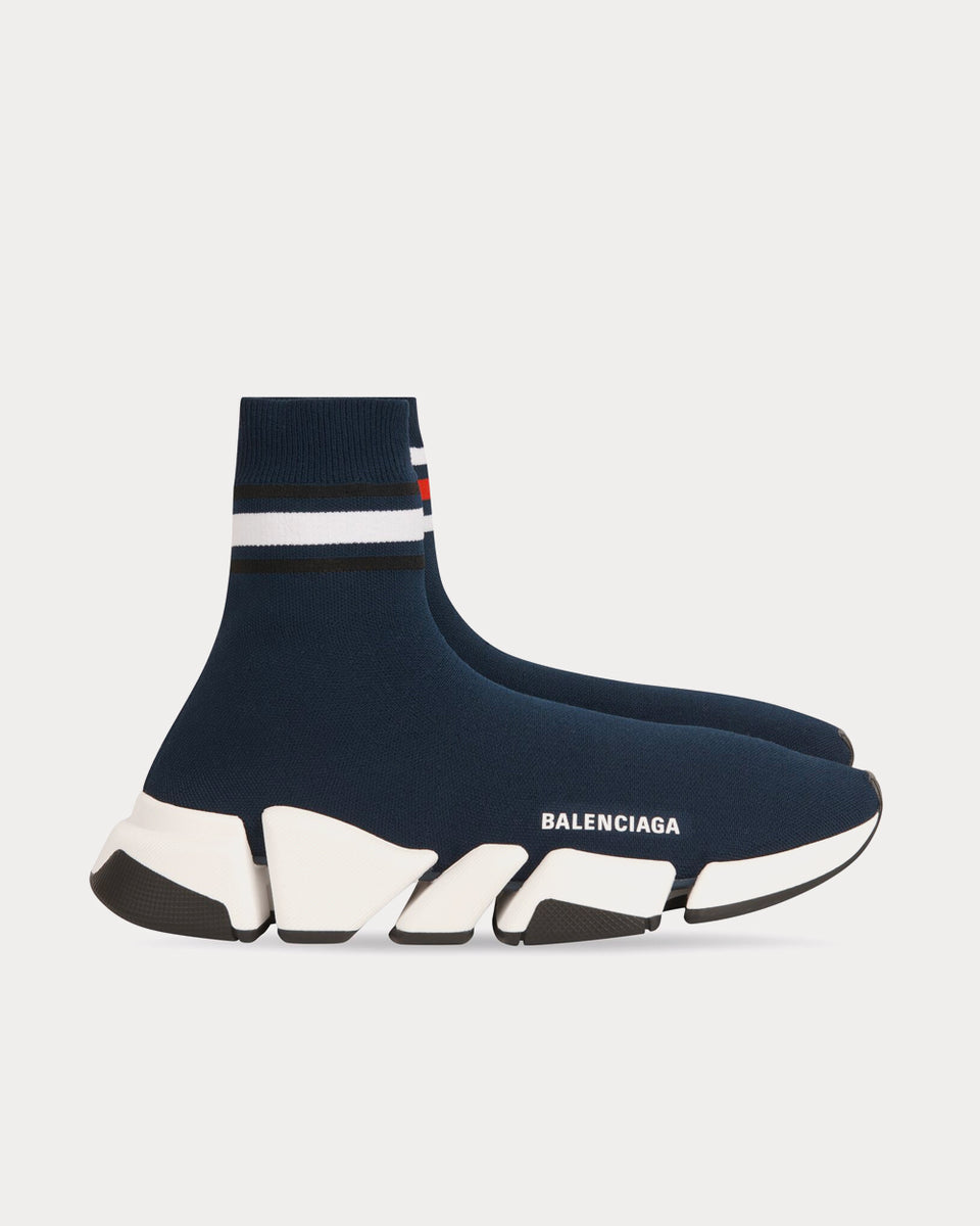 White balenciaga shop sock shoes