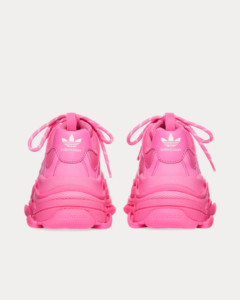 Triple S Pink / White Low Top Sneakers