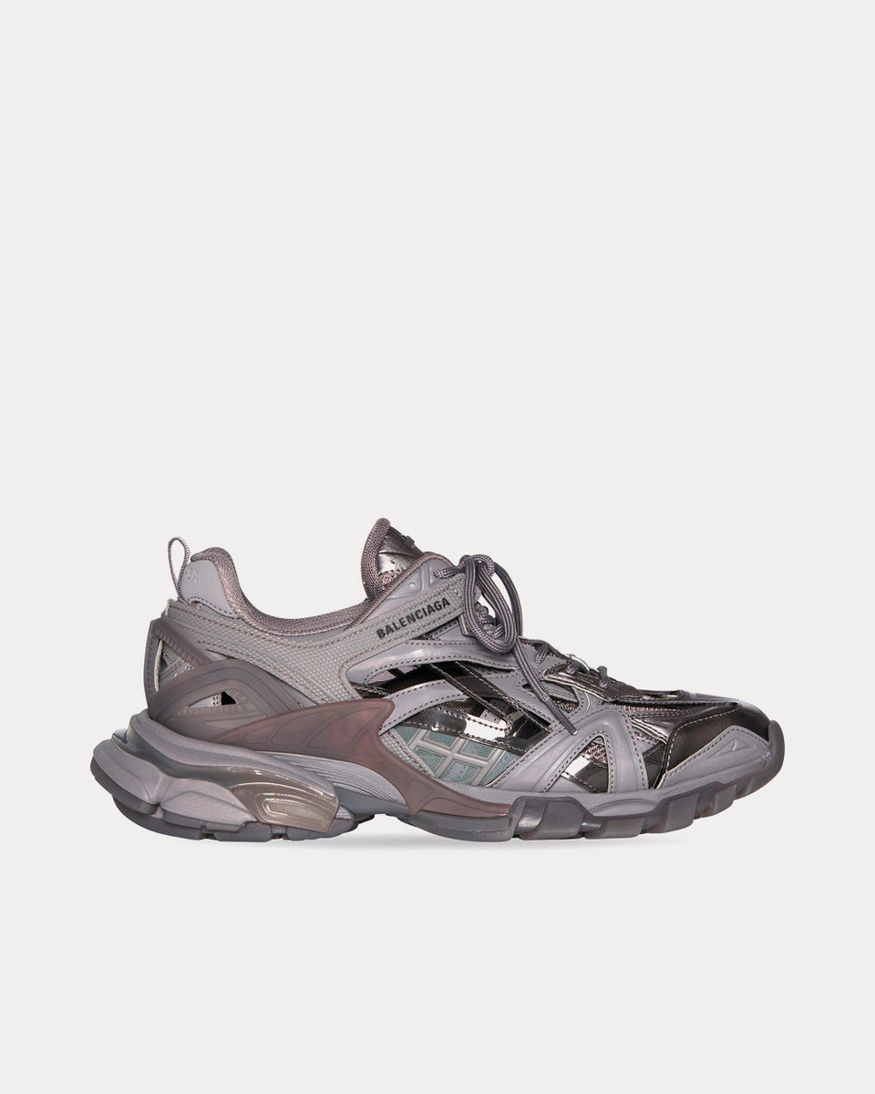 Balenciaga Track.2 Clear Sole Mesh & Nylon Dark Grey Low Top