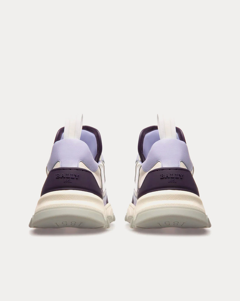 Holden Leather & Fabric Purple / White Low Top Sneakers