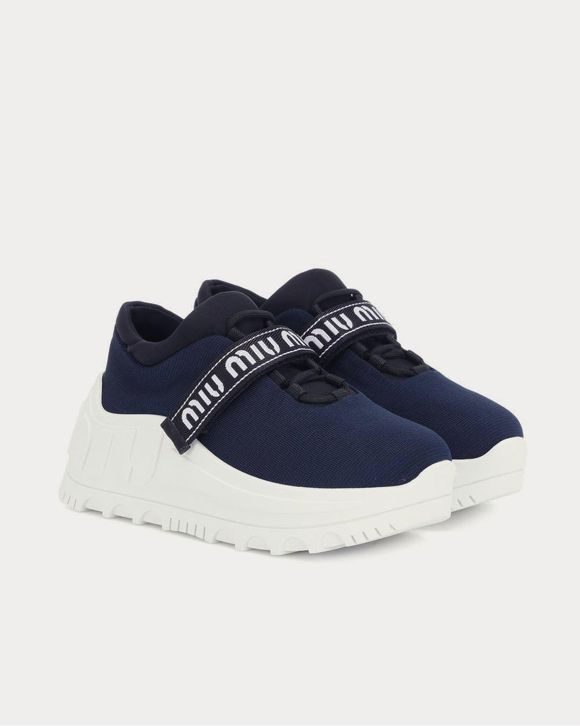 Platform Bleu Low Top Sneakers