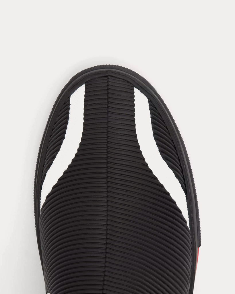 Stretch Nylon & Rubber Sub Black / White High Top Sneakers