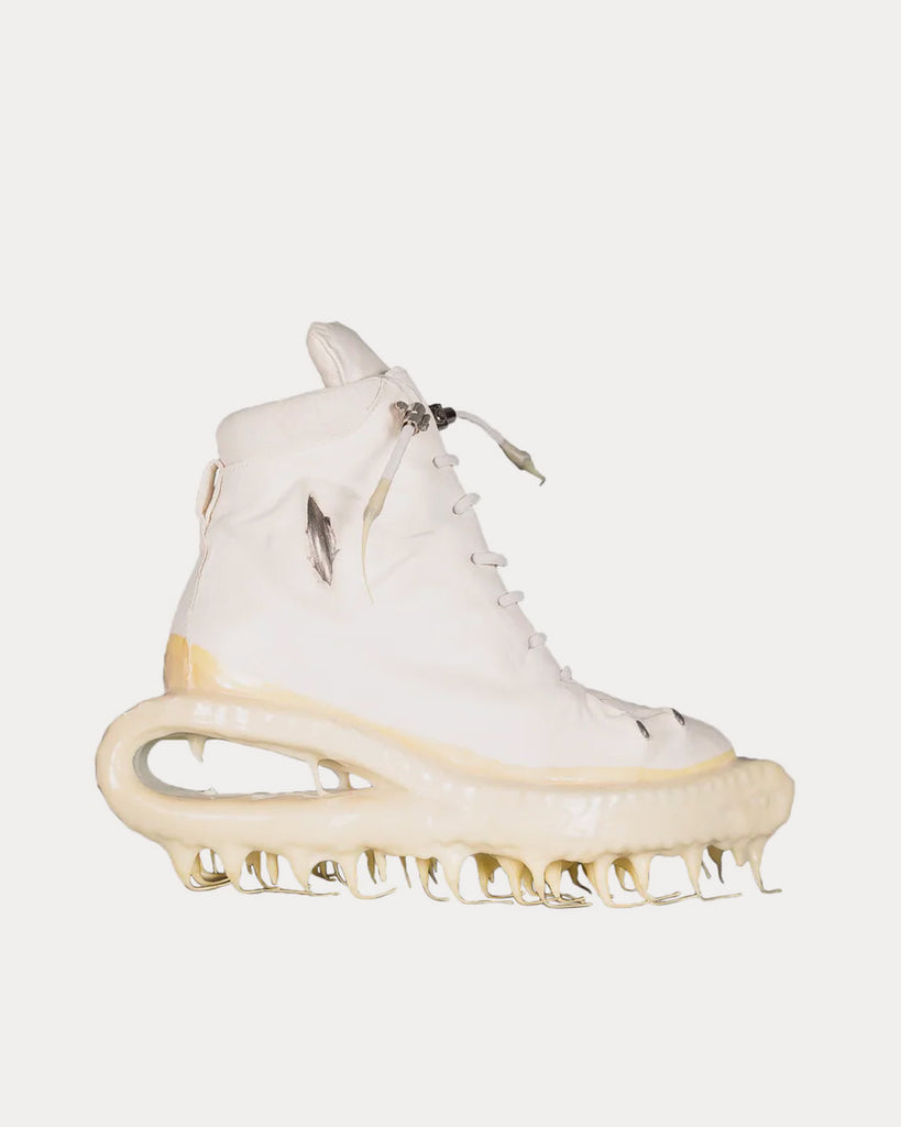 U-Jack Prosthetic White High Top Sneakers