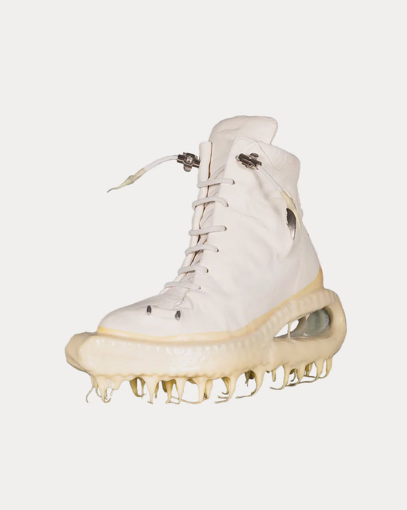 U-Jack Prosthetic White High Top Sneakers