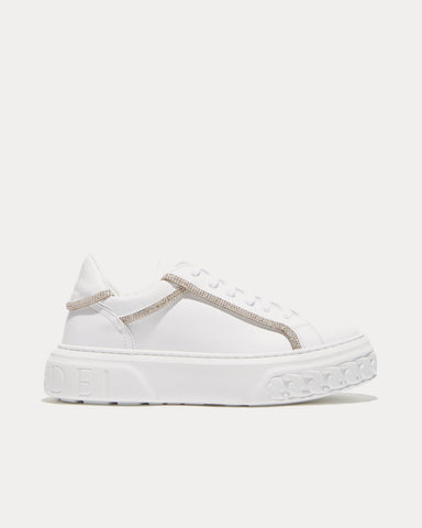 Casadei Off Road C+C White Low Top Sneakers