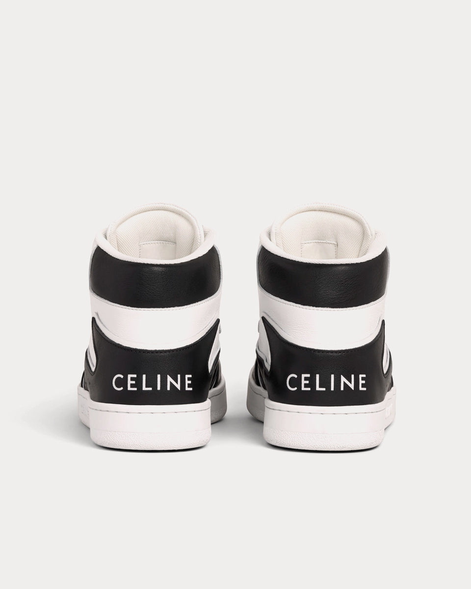 Celine Z Ct-01 Calfskin Optic White High Top Sneakers - Sneak in