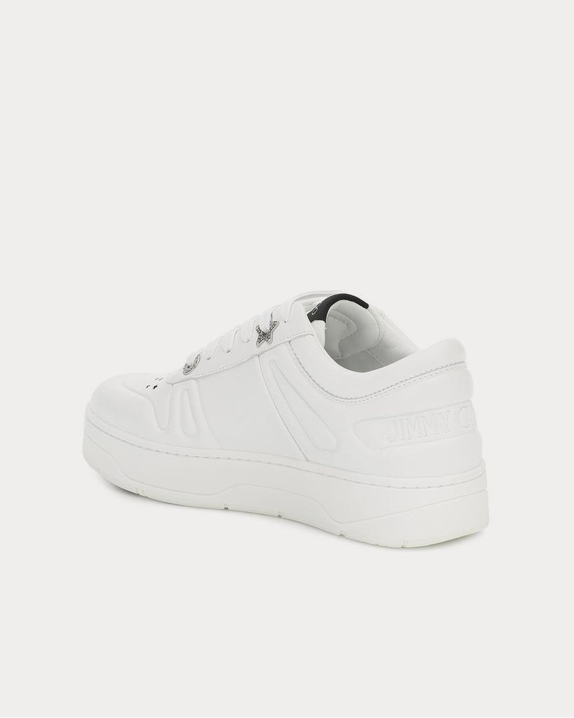 Hawaii/F leather X White Low Top Sneakers