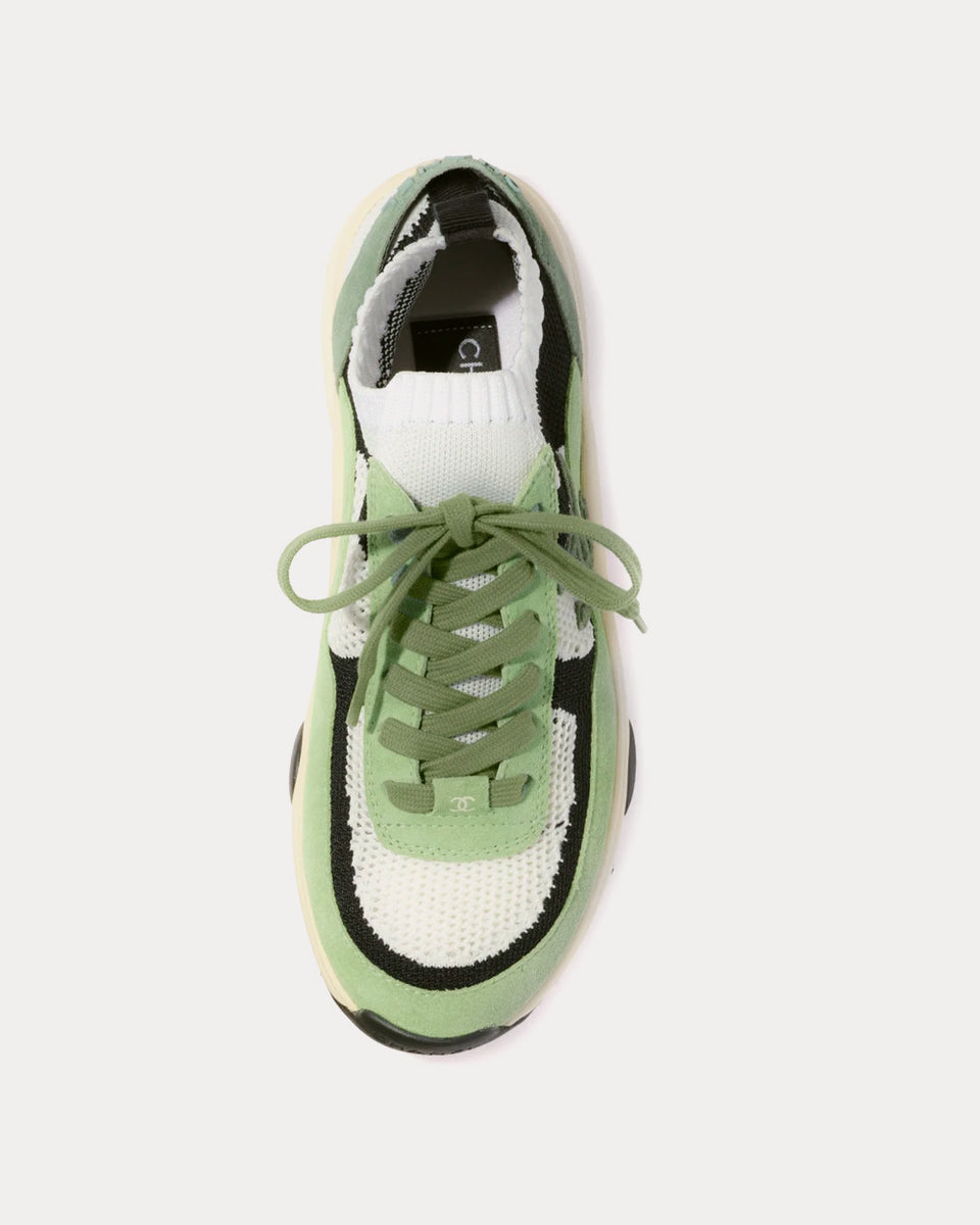 Calvin klein mint multi maya mesh and suede fashion trainers new arrivals