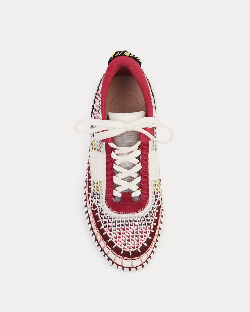 Nama Recycled Mesh Dark Ruby Low Top Sneakers