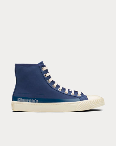 Church's Zephyr Gabardine Blue High Top Sneakers
