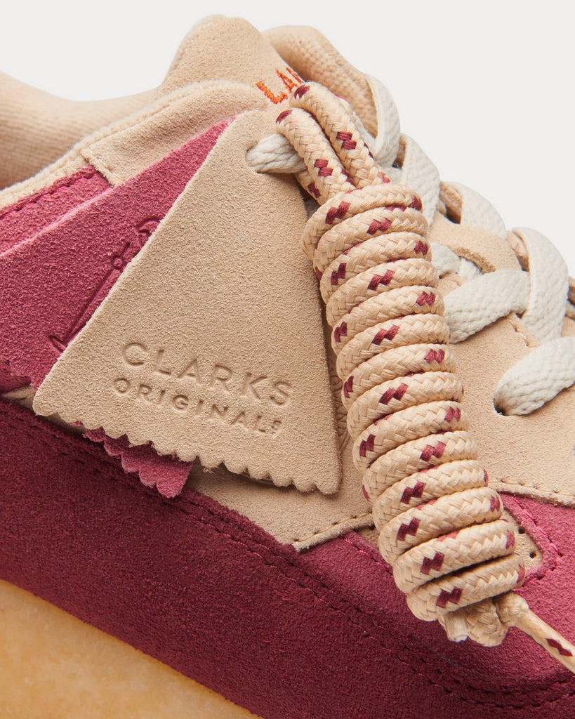 Lockhill Oxblood Combi Low Top Sneakers