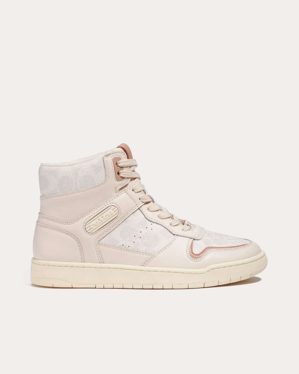 Coach Retro Signature Canvas & Leather Chalk High Top Sneakers - Sneak in  Peace