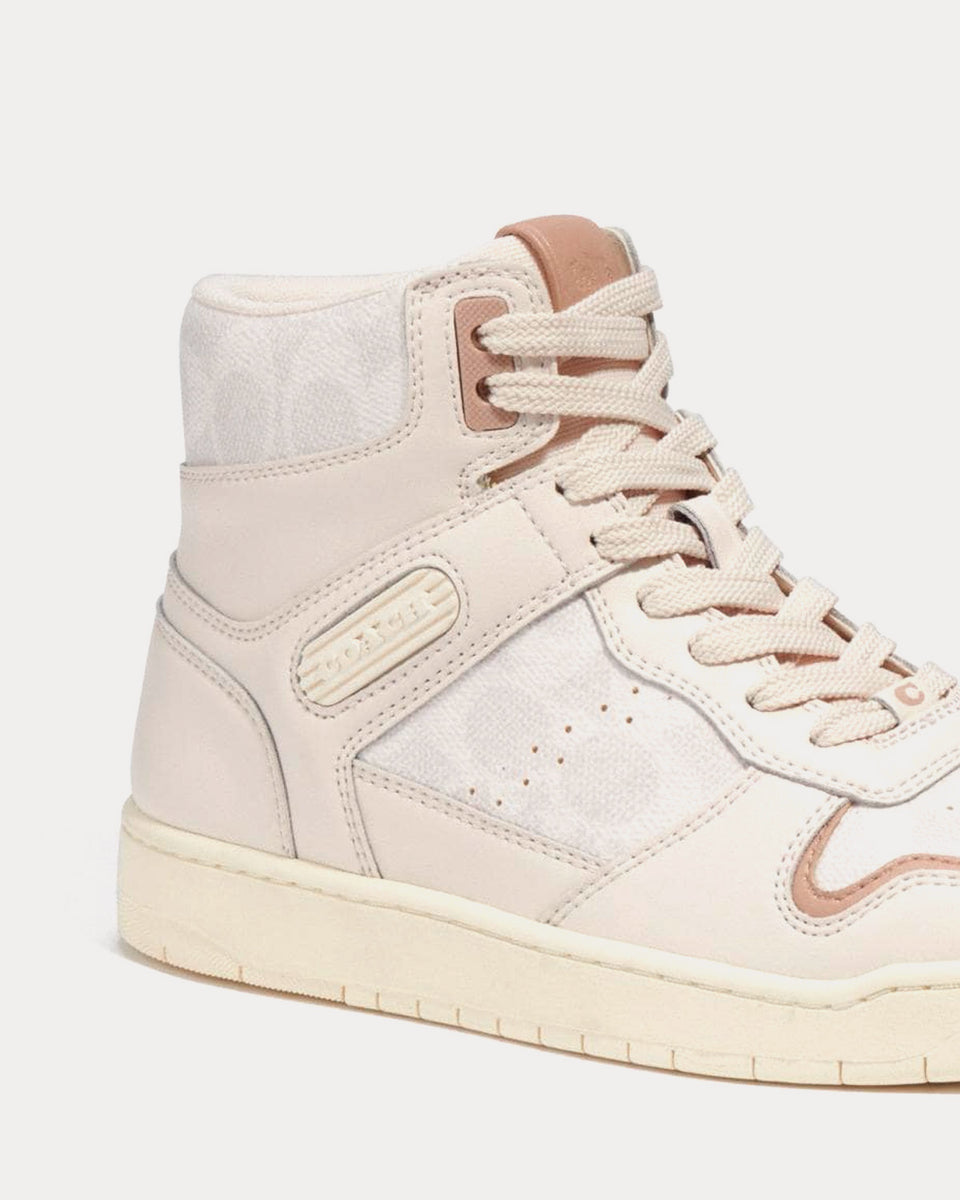 Coach Retro Signature Canvas & Leather Chalk High Top Sneakers - Sneak in  Peace