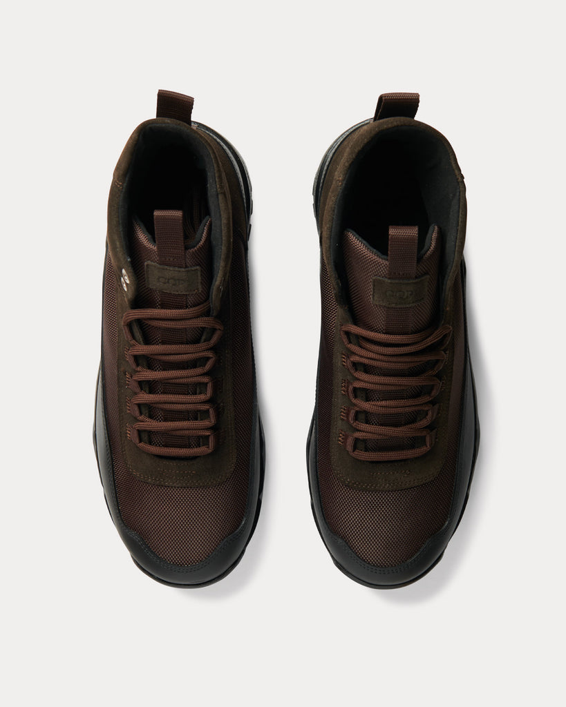 Scander Chocolate High Top Sneakers