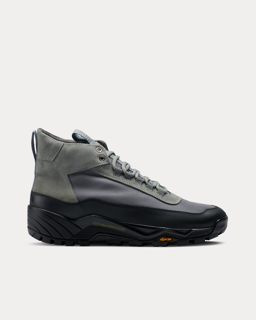 Scander Stone Grey High Top Sneakers