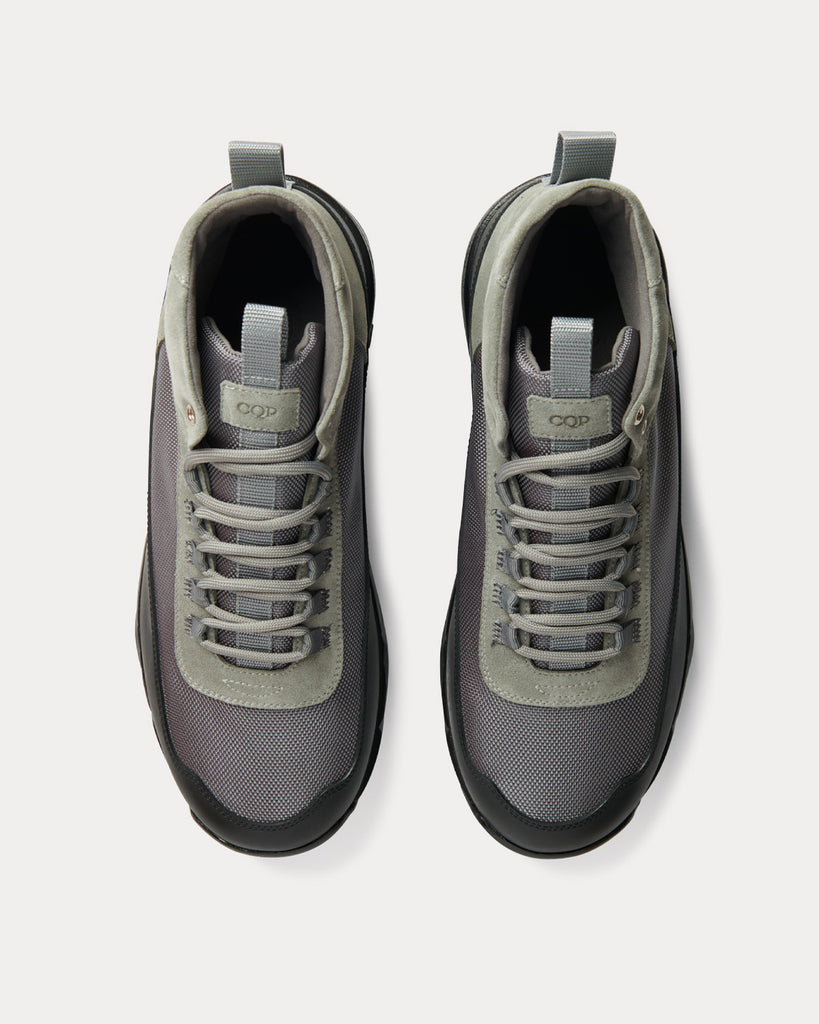 Scander Stone Grey High Top Sneakers