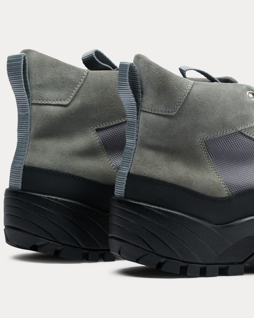 Scander Stone Grey High Top Sneakers