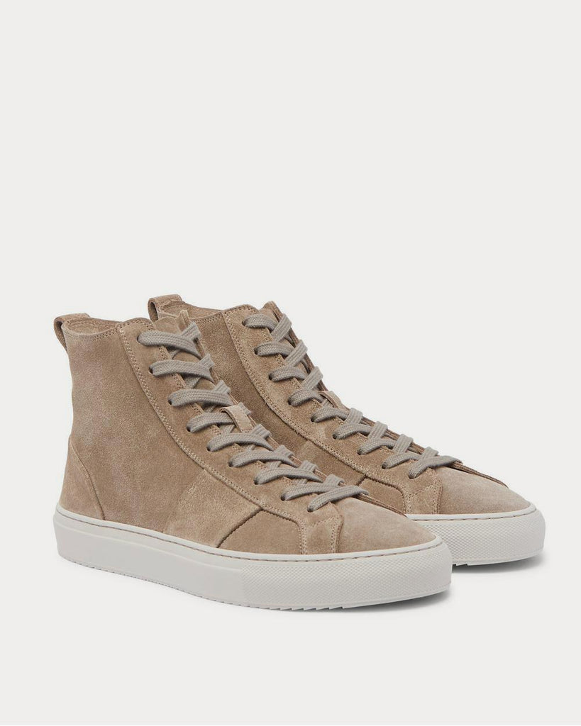 Larry Suede Taupe high top sneakers