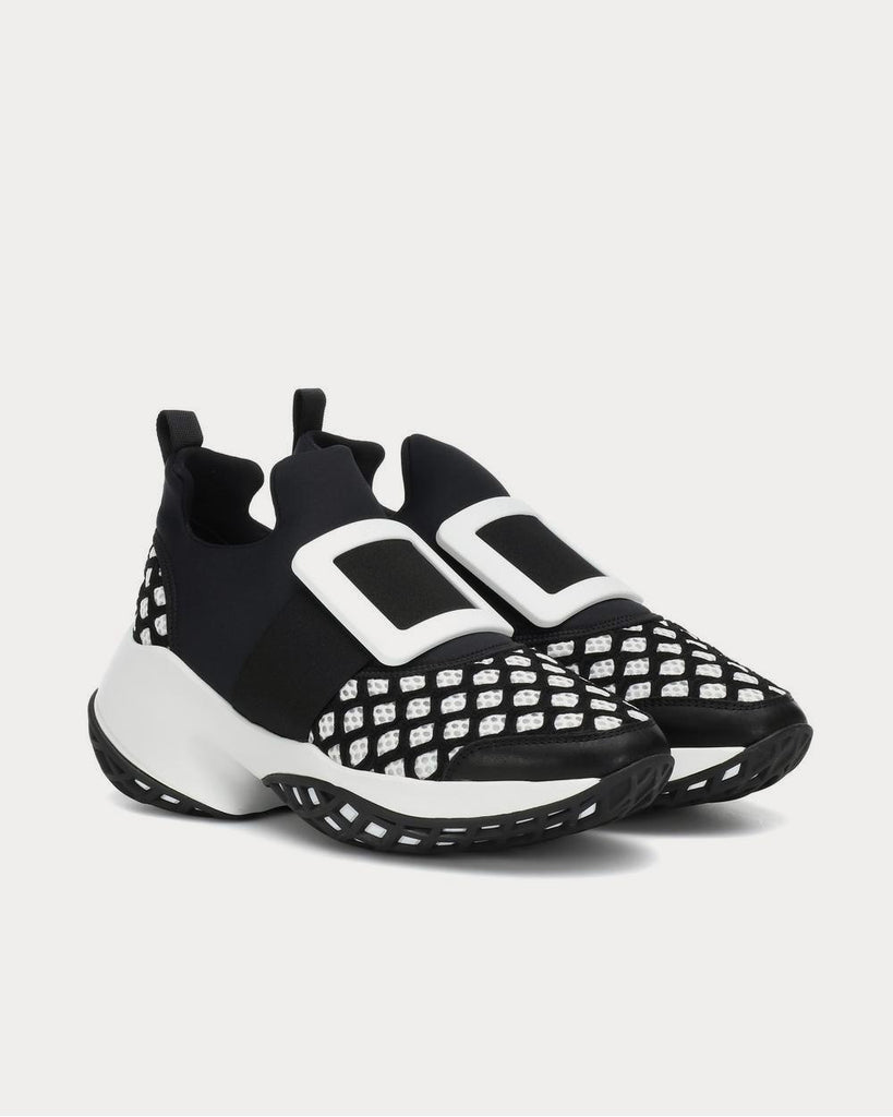 Viv' Run Nero + Bianco Low Top Sneakers