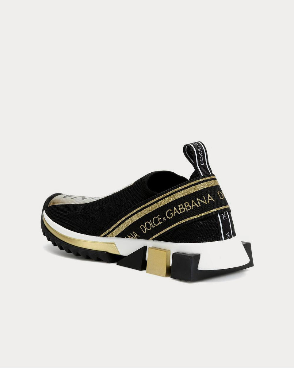 Dolce Gabbana Sorrento black gold Low Top Sneakers Sneak in
