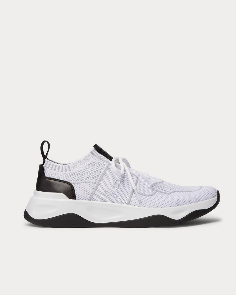 Leather-Trimmed Mesh White low top sneakers