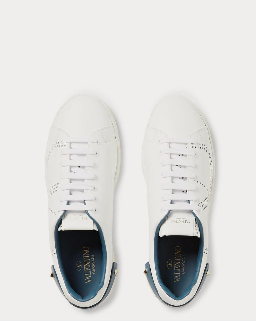 Backnet Perforated Leather White low top sneakers