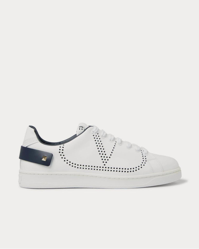 Net Perforated Leather White low top sneakers