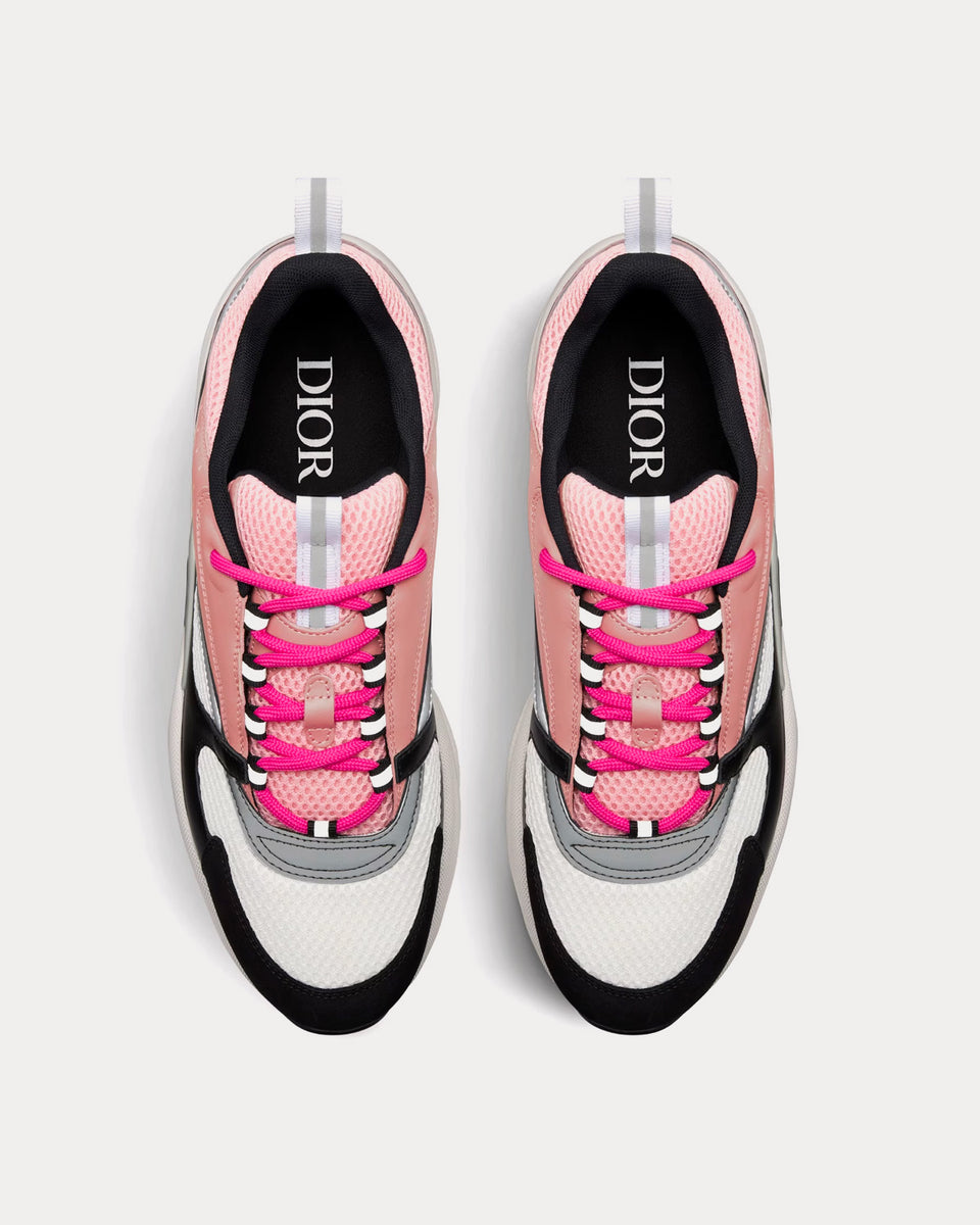 Dior B22 Pink and White Technical Mesh with Pink and Black