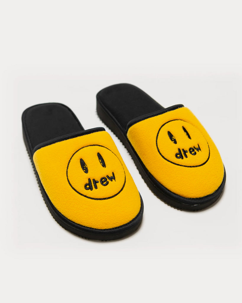 Painted Mascot Platform Golden Yellow Slip Ons