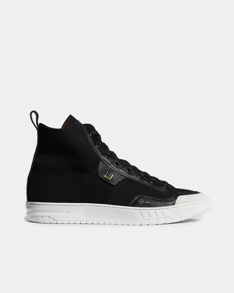 Court Canvas Black High Top Sneakers
