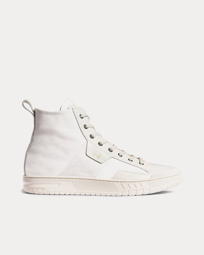 Court Canvas Off-White High Top Sneakers