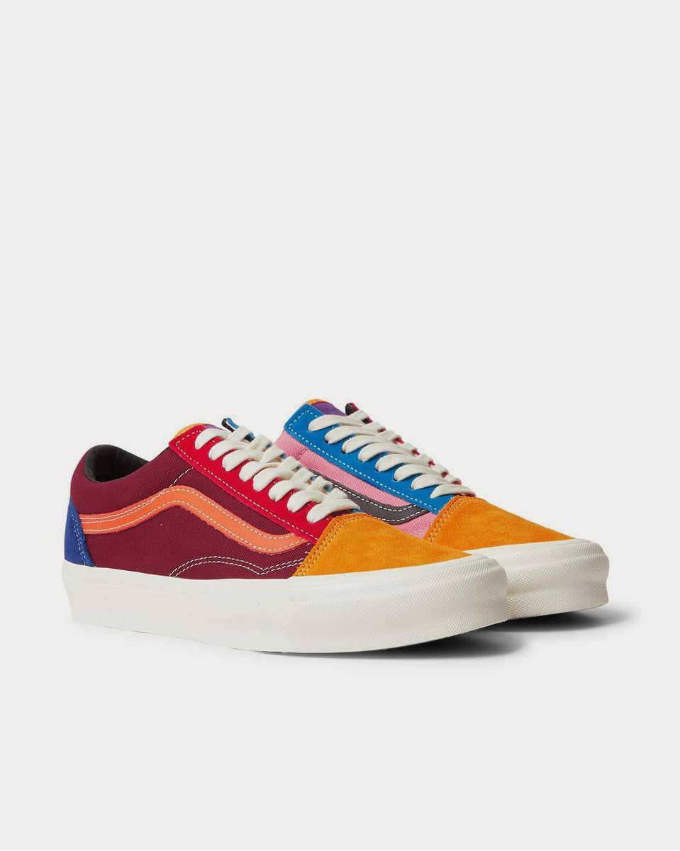 adjektiv forklædning marmelade Vans UA OG Old Skool LX Leather-Trimmed Canvas and Suede Multi low top  sneakers - Sneak in Peace