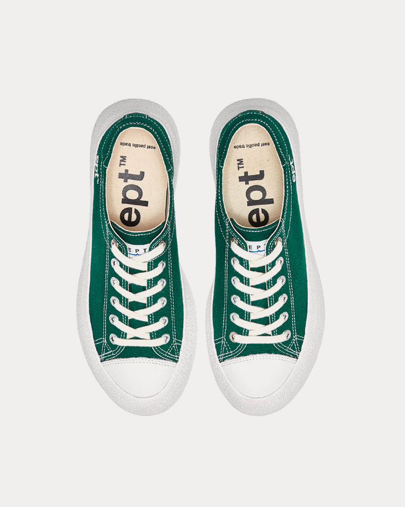 Dive Canvas Forest Green Low Top Sneakers