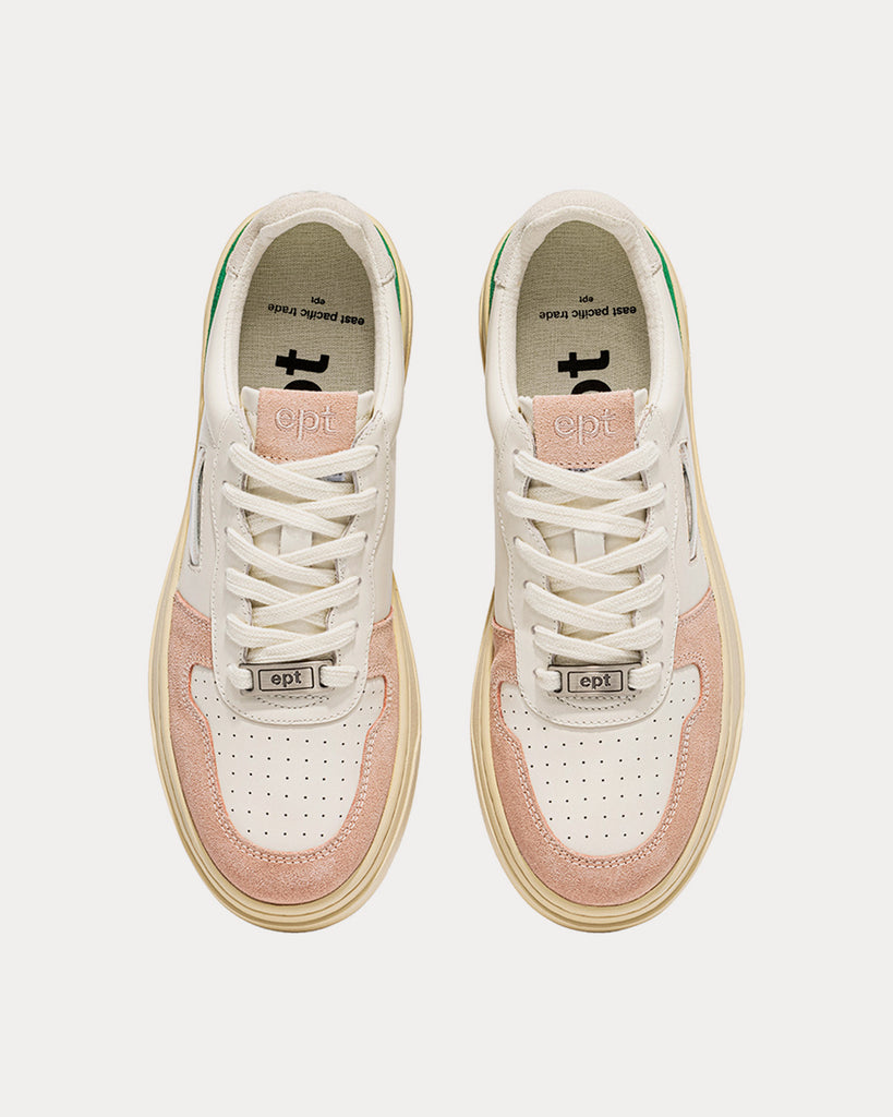 Court Pink / Green Low Top Sneakers