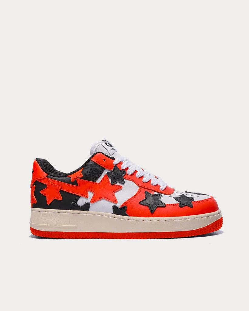 Shattered Esenestaz Orange / Black / White Low Top Sneakers