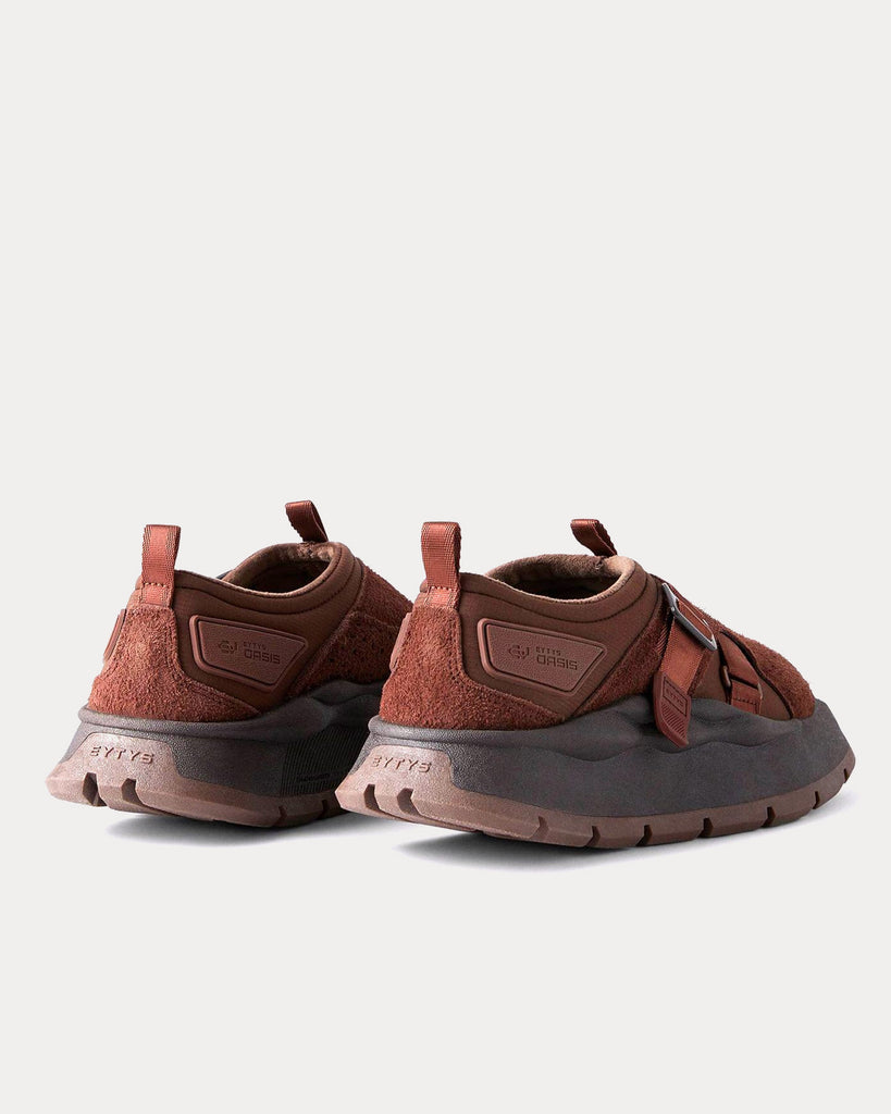 Oasis Suede Mocha Slip On Sneakers