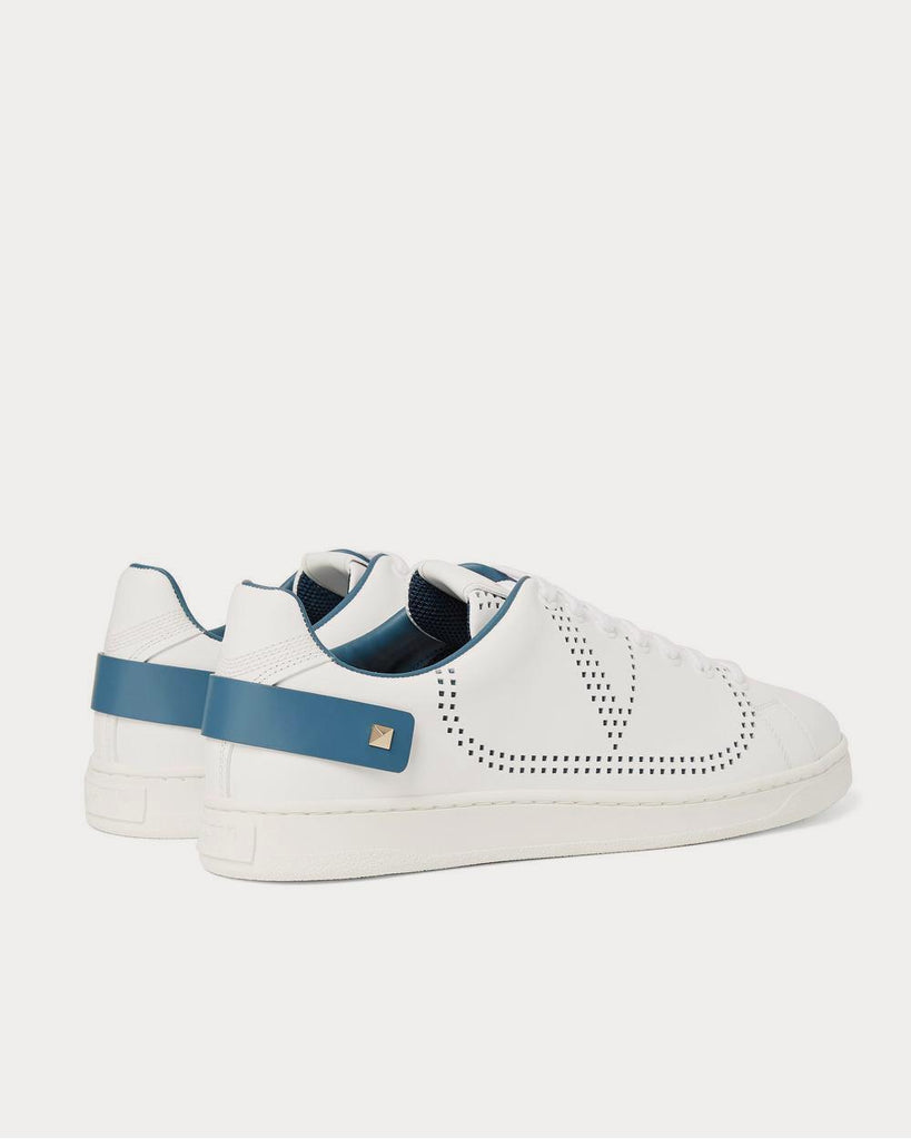 Backnet Perforated Leather White low top sneakers