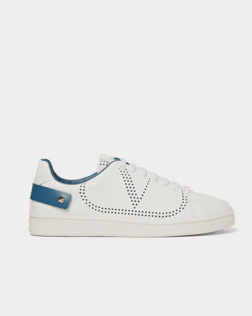 Backnet Perforated Leather White low top sneakers