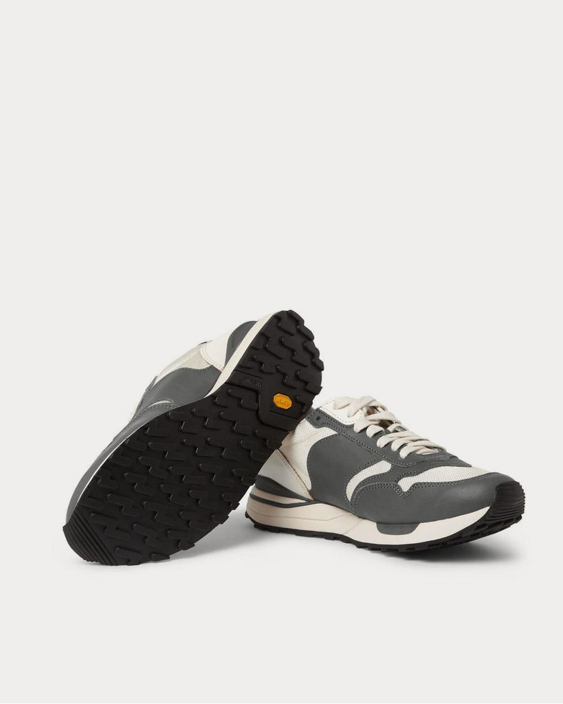 Roland Leather and Mesh Gray low top sneakers