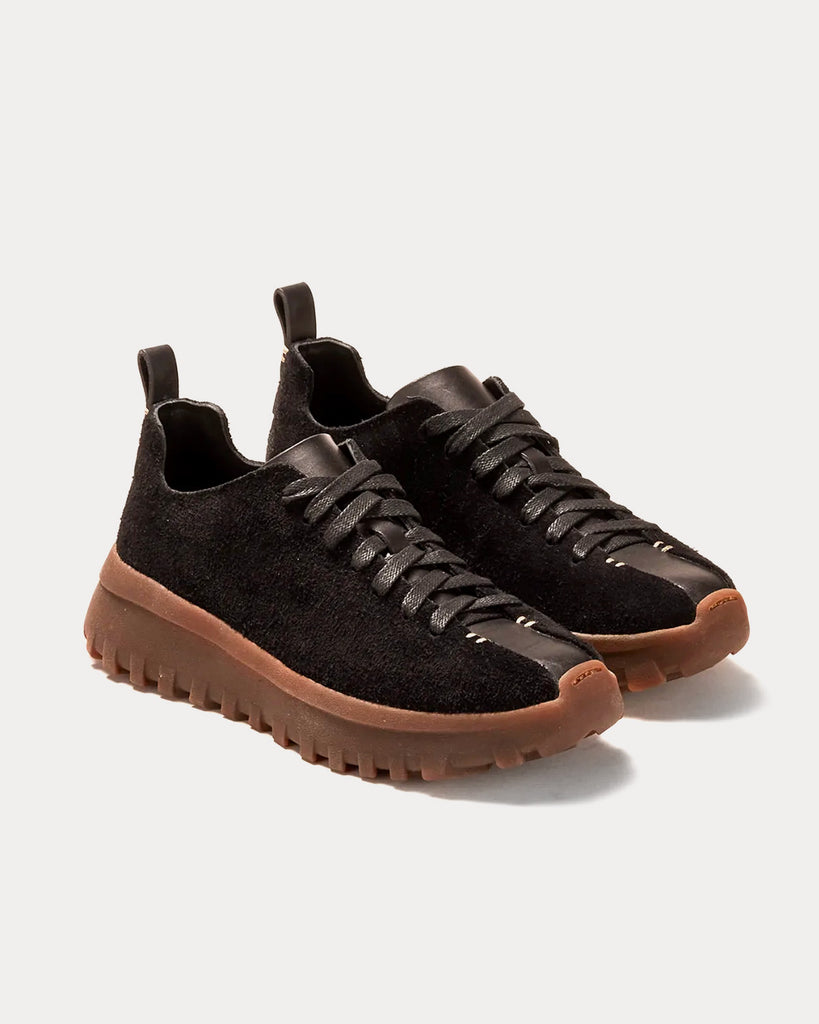Latex Walker Black Low Top Sneakers