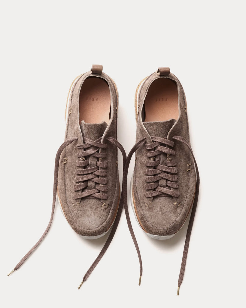 Lugged Runner Grey Low Top Sneakers